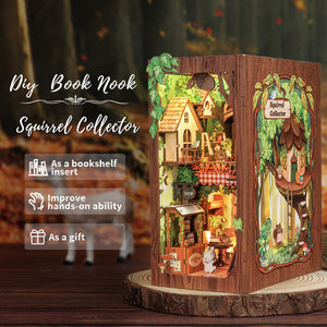 DIY Book Nook kit - Squirrel Collector