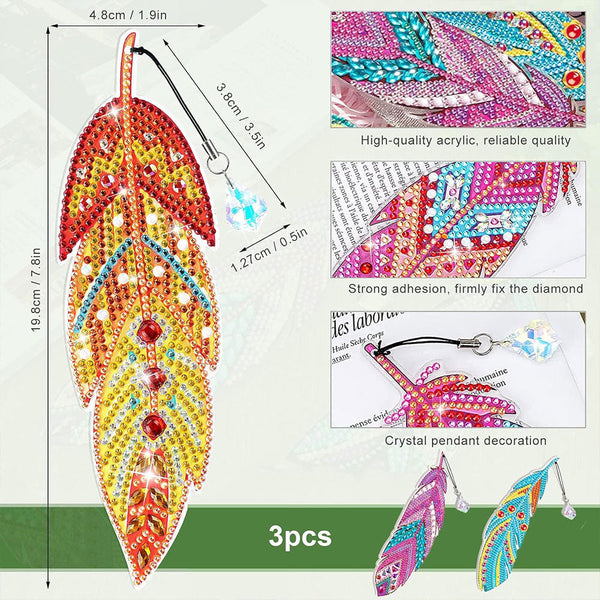Diamond Painting 3x Bookmark Covers