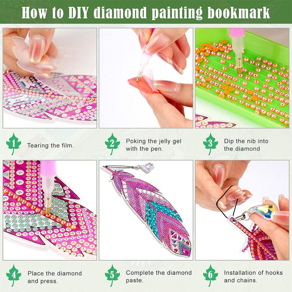 Diamond Painting 3x Bookmark Covers
