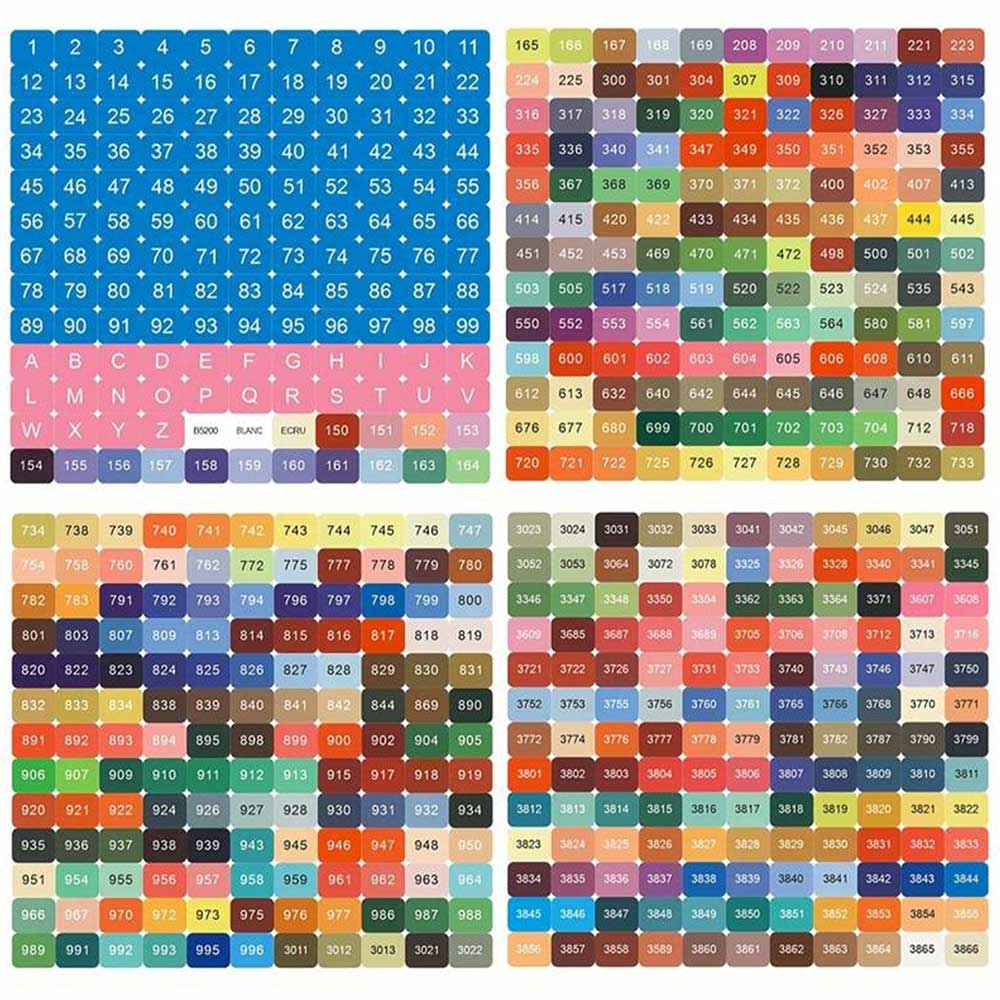 Diamond Painting 572 Square DMC Labels