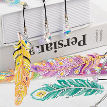 Load image into Gallery viewer, Diamond Art Painting 6x Bookmark Feather