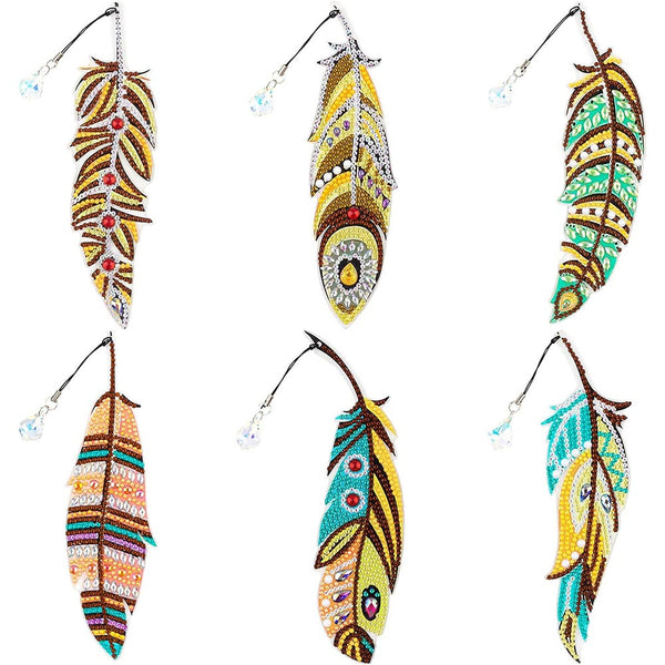 Diamond Painting 6x Bookmark - Feather