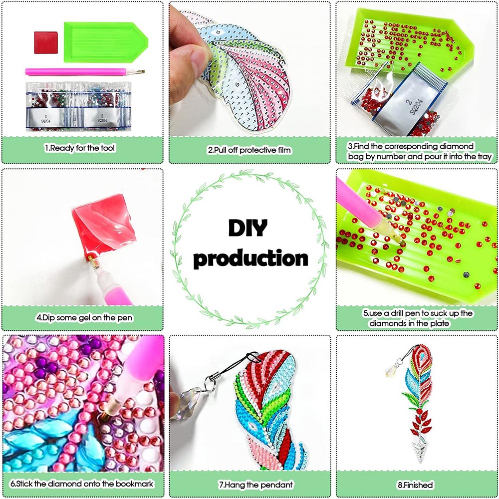 Diamond Painting 6x Bookmark Arrow