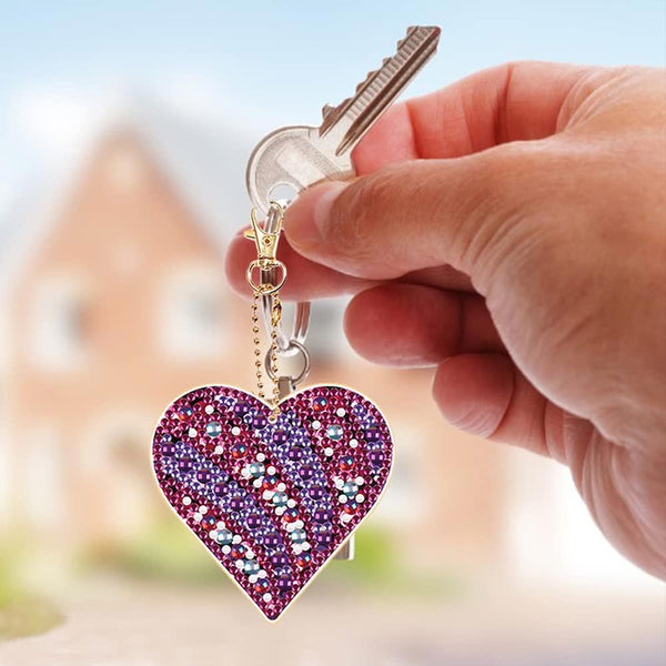 Diamond Painting Heart Pendant 5pc Set 5