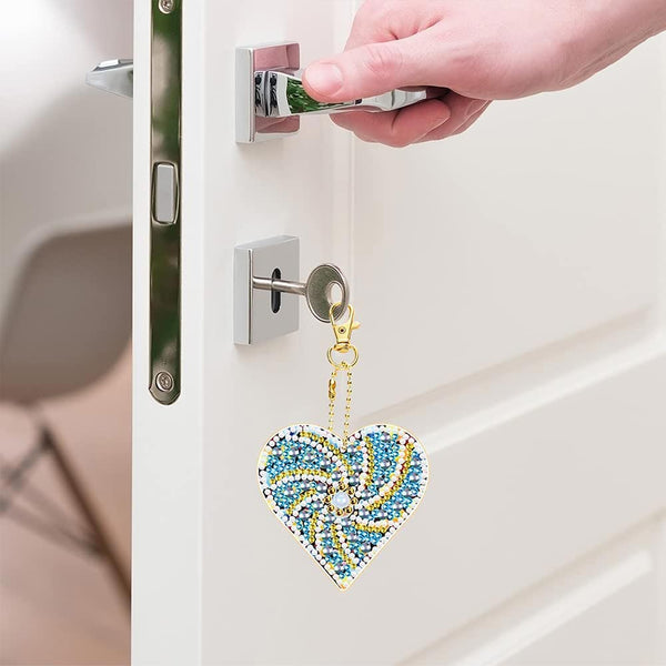 Diamond Painting Heart Pendant 5pc Set 5