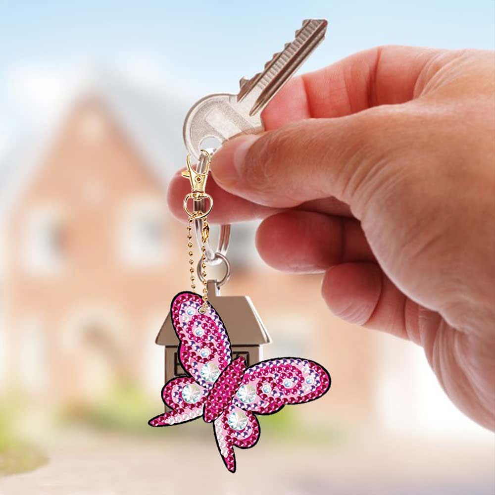 Diamond Art Butterfly Charms 5 Piece Set