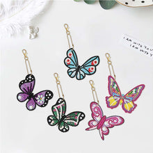 Load image into Gallery viewer, Diamond Art Butterfly Charms 5 Piece Set