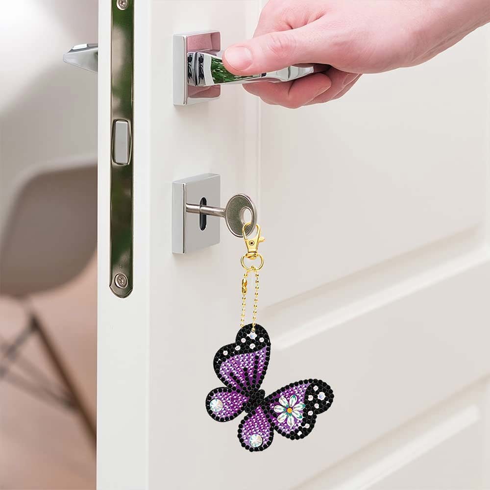 Diamond Art Butterfly Charms 5 Piece Set