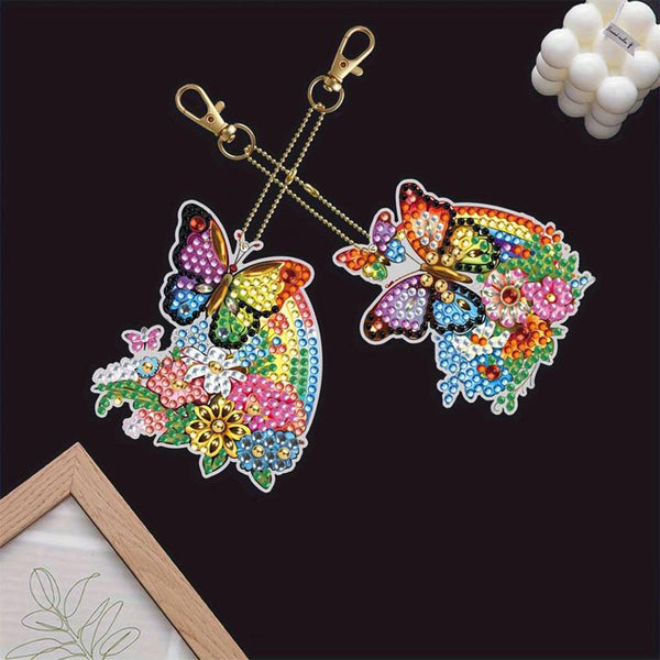 Diamond Painting Butterfly Charms with 5 Piece Set