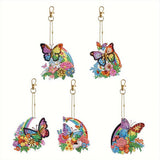 Diamond Painting Butterfly Charms with 5 Piece Set