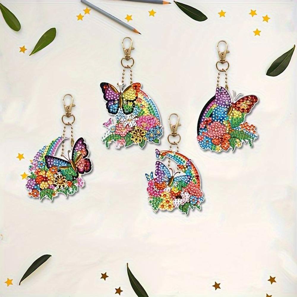 Diamond Painting Butterfly Charms with 5 Piece Set