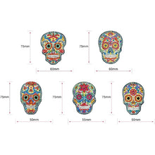 Load image into Gallery viewer, Diamond Painting Pendant Skull 5 Piece Set