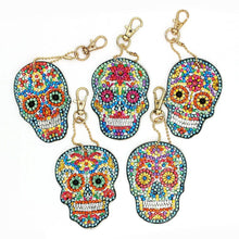 Load image into Gallery viewer, Diamond Painting Pendant Skull 5 Piece Set