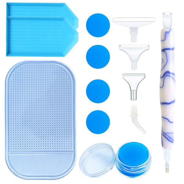 Diamond Painting Ergonomic Premium Pen Blue Waves 5 Variations