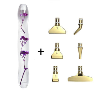 Diamond Painting Ergonomic Premium Pen Purple Flowers 5 Variations