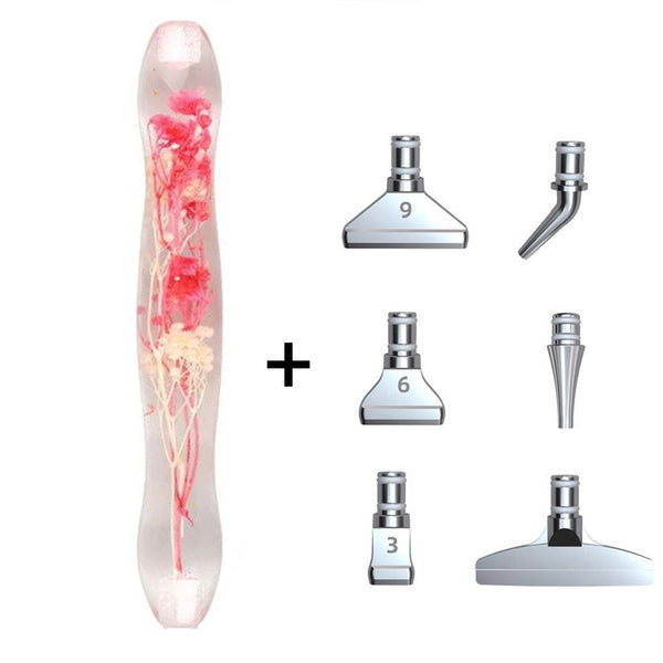 Diamond Painting Ergonomic Premium Pen with Pink Flowers