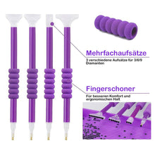 Load image into Gallery viewer, Diamond Painting Case Purple with 60 Compartments + Accessories