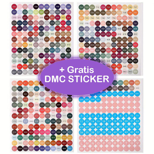 Diamond Painting Case Purple with 120 Jars + Accessories