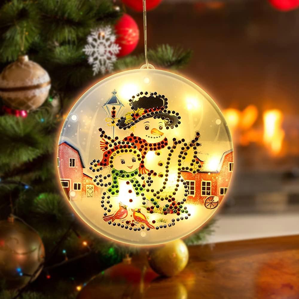 Diamond Painting LED Hanging Lamp Christmas – Figured'Art