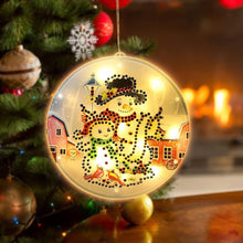 Load image into Gallery viewer, Diamond Painting LED Hanging Lamp Christmas