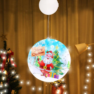 Diamond Painting LED Hanging Lamp Christmas