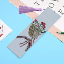 Load image into Gallery viewer, Diamond Painting Bookmark Bicycle Basket with Flowers