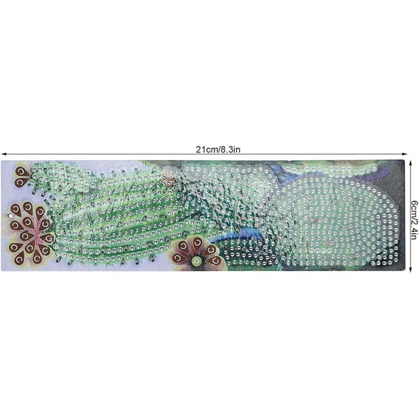 Diamond Painting Bookmark Cactus