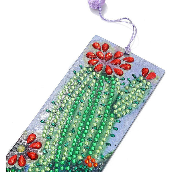 Diamond Painting Bookmark Cactus
