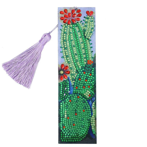 Diamond Painting Bookmark Cactus