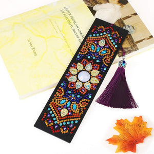 Diamond Painting Bookmark with Mandala Flowers