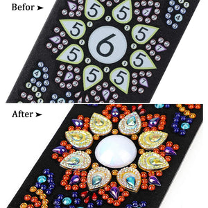 Diamond Painting Bookmark with Mandala Flowers