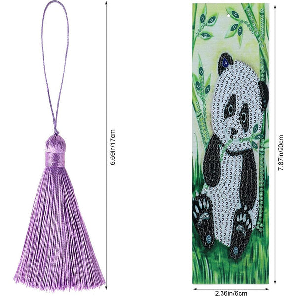 Diamond Painting Bookmark Panda