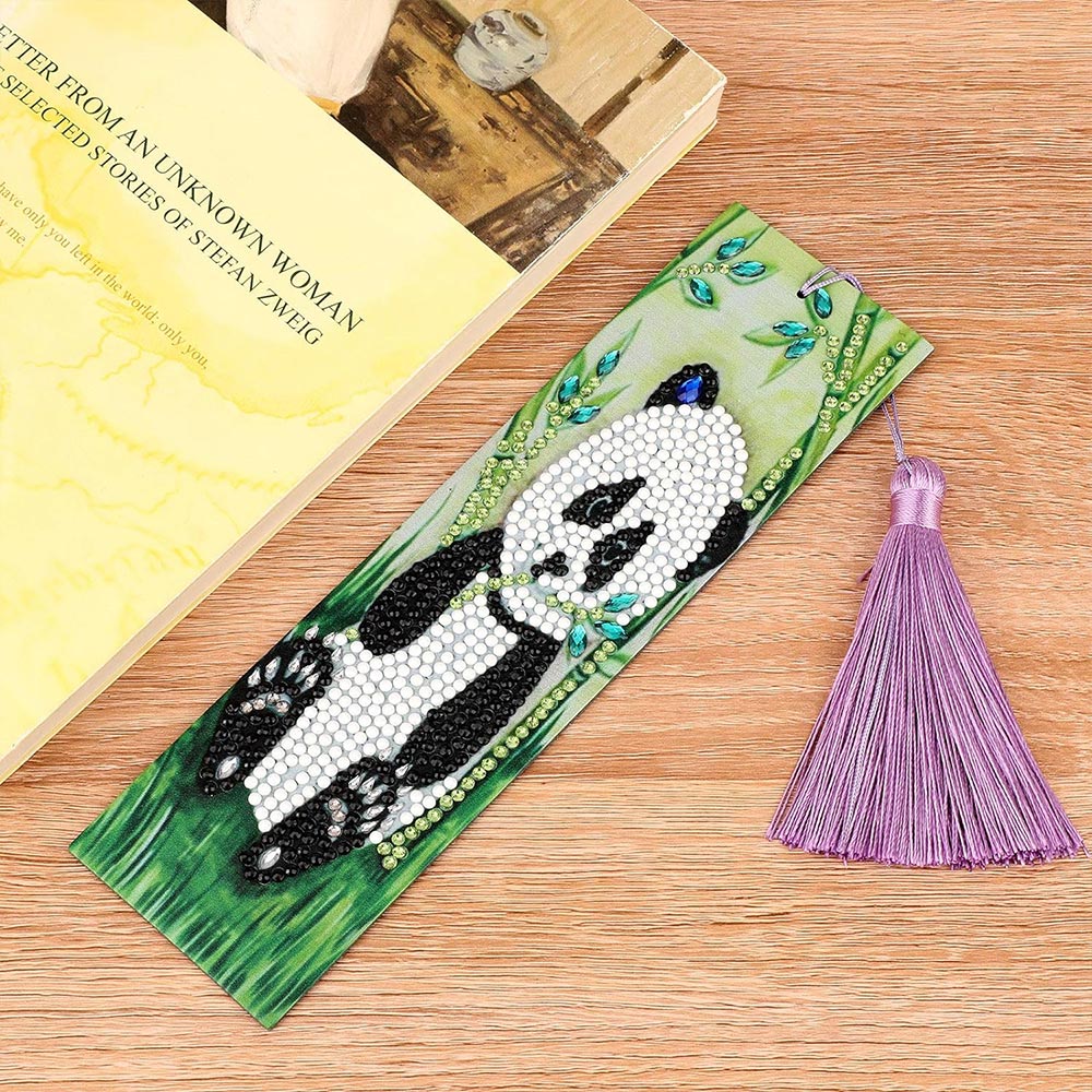 Diamond Painting Bookmark Panda