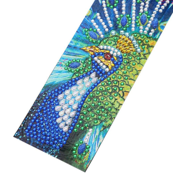 Diamond Painting Bookmark Peacock design