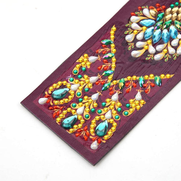 Diamond Painting Bookmark - Peacock