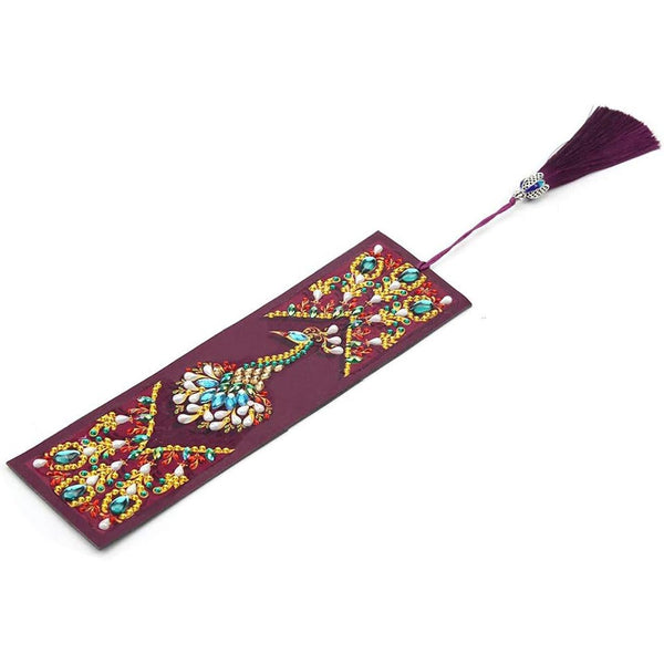 Diamond Painting Bookmark - Peacock