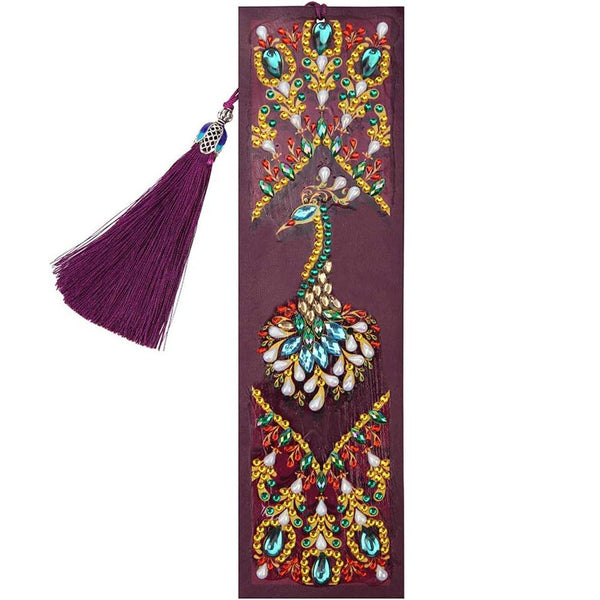 Diamond Painting Bookmark - Peacock
