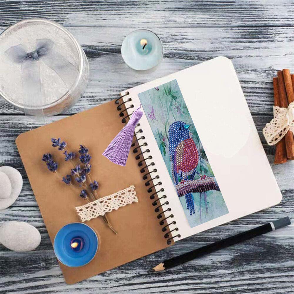 Diamond Painting Bookmark with Bird