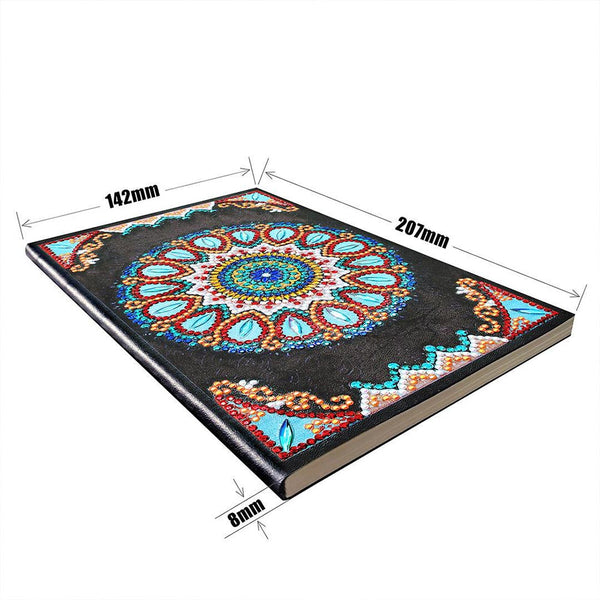Diamond Painting Notebook Blue Flower