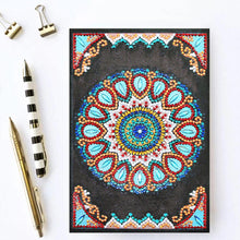 Load image into Gallery viewer, Diamond Painting Notebook Blue Flower