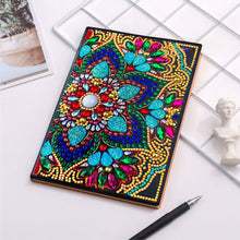 Load image into Gallery viewer, Diamond Painting Notebook with Flower