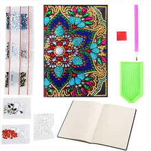 Load image into Gallery viewer, Diamond Painting Notebook with Flower