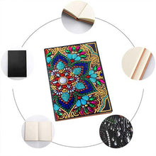 Load image into Gallery viewer, Diamond Painting Notebook with Flower