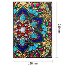 Load image into Gallery viewer, Diamond Painting Notebook with Flower