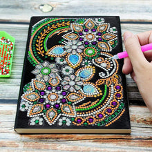 Load image into Gallery viewer, Diamond Painting Notebook with Flowers