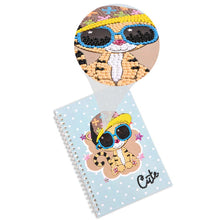 Load image into Gallery viewer, Diamond Painting Notebook Cute Cat