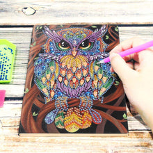 Load image into Gallery viewer, Diamond Art Painting Notebook Owl