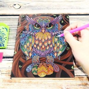 Diamond Art Painting Notebook Owl