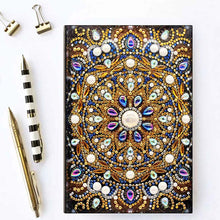 Load image into Gallery viewer, Diamond Painting Notebook Mandala design