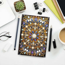 Load image into Gallery viewer, Diamond Painting Notebook Mandala design